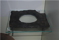 This toilet seat from medieval Bayley Lane was a rare 'one-holer'. Most were two or three holes in a plank above a pit.